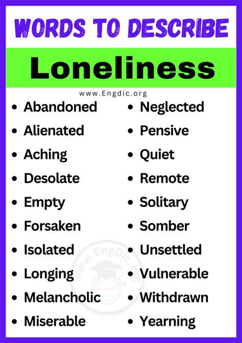 loneliness synonyms|fancy words for lonely.